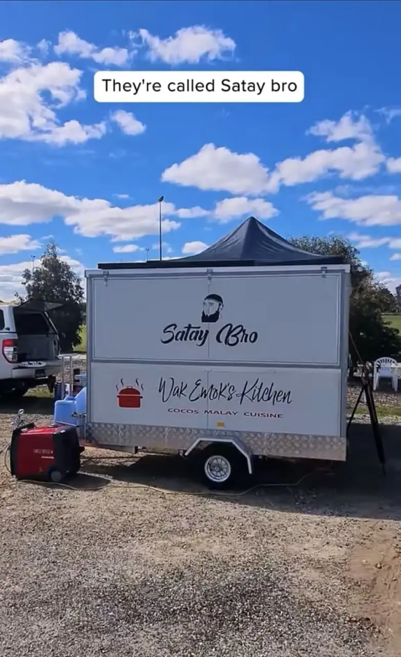 Satay stall set up by malaysian couple in australia