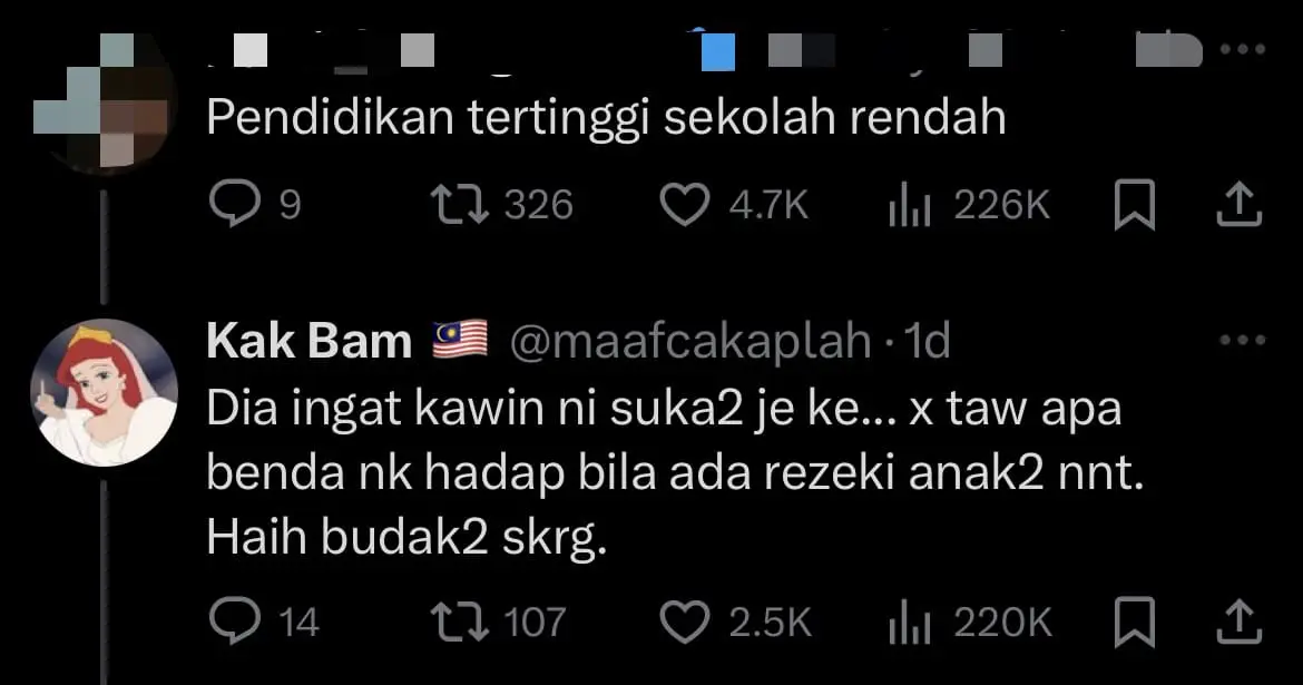 'Easier Since I'm Not Taking PT3' — M'sian Girl Boasts About Getting Married At Just 15yo comment 3