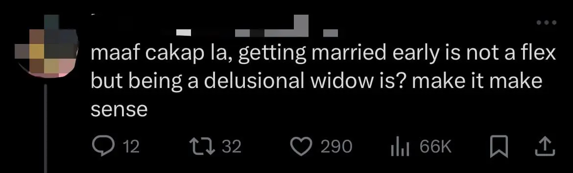 'Easier Since I'm Not Taking PT3' — M'sian Girl Boasts About Getting Married At Just 15yo comment 1