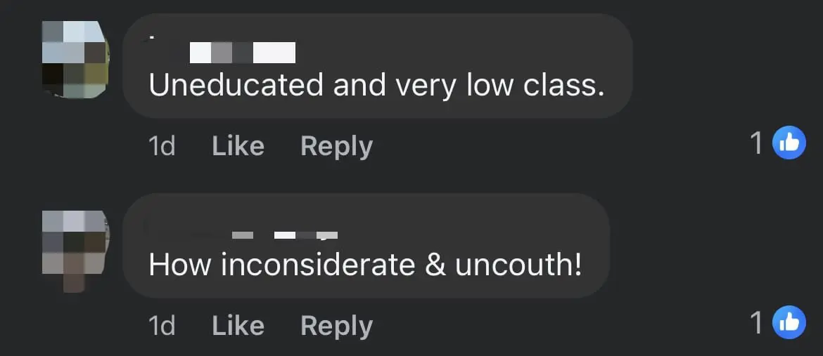 Woman Changes Her Son's Diapers In Full View Of Diners At SG Food Court comment 2