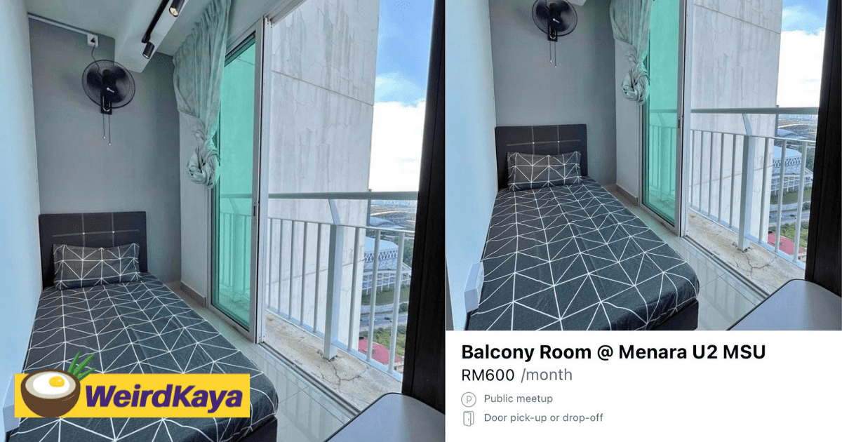 'Balcony Room' In Shah Alam Listed For RM600 In Rent, Leaves M'sians Shocked 