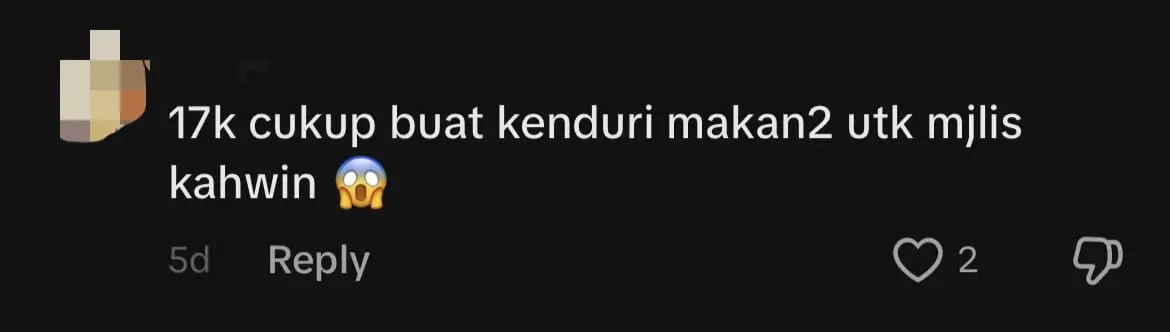 M'sian Influencer Allegedly Spends RM17K On Meal With Family, Turns Out The Bill Wasn't Hers comment 2