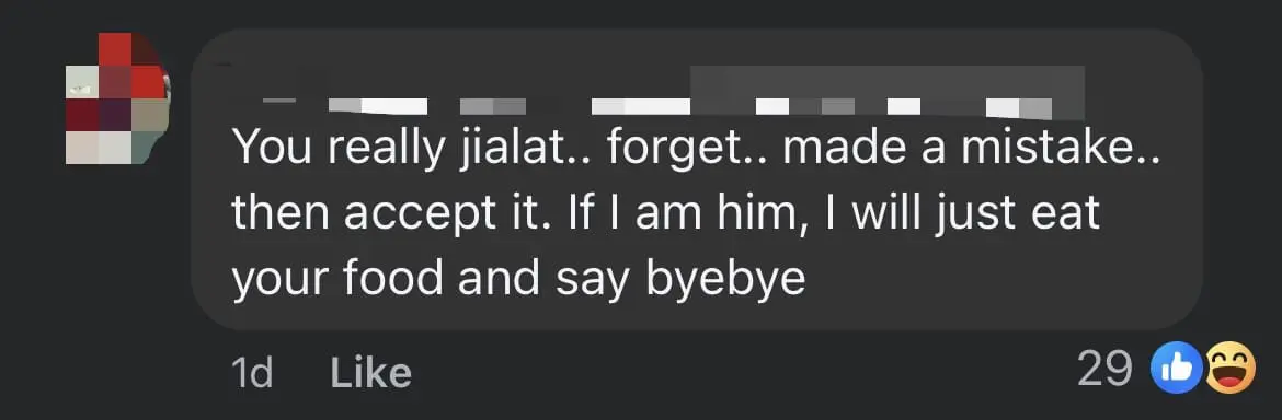 SG Woman Slams Rider For Placing Food Order At Carpark, Gets Roasted By Netizens Instead comment 3