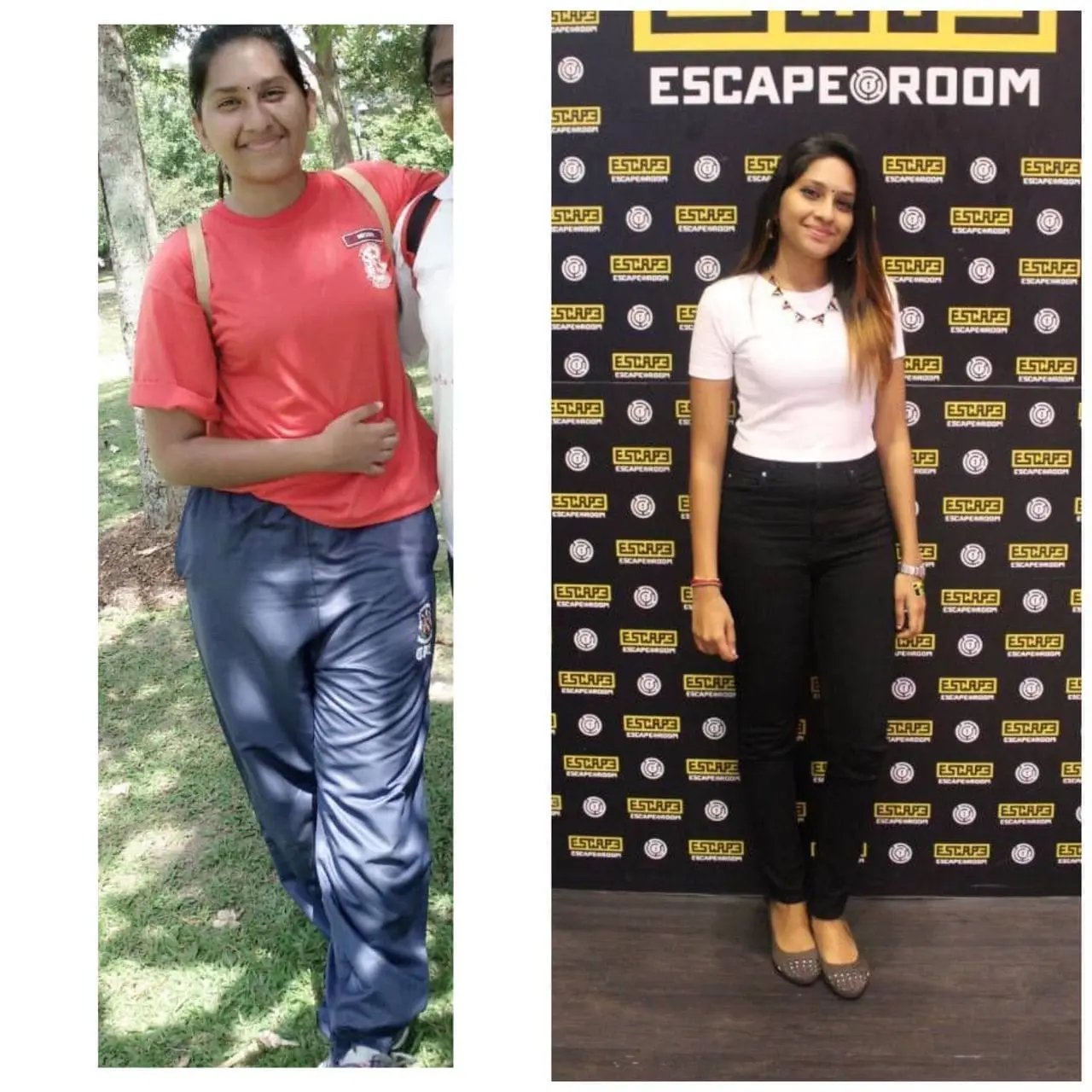 Before and after photo of Nirosha