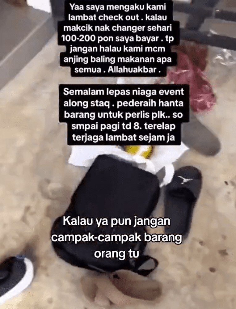 Guests' belongings get thrown out from homestay in Alor Setar