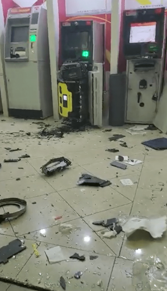 Thieves Blow Up ATM Machines In Setia Alam And Rob RM349,000 Within 5 Mins