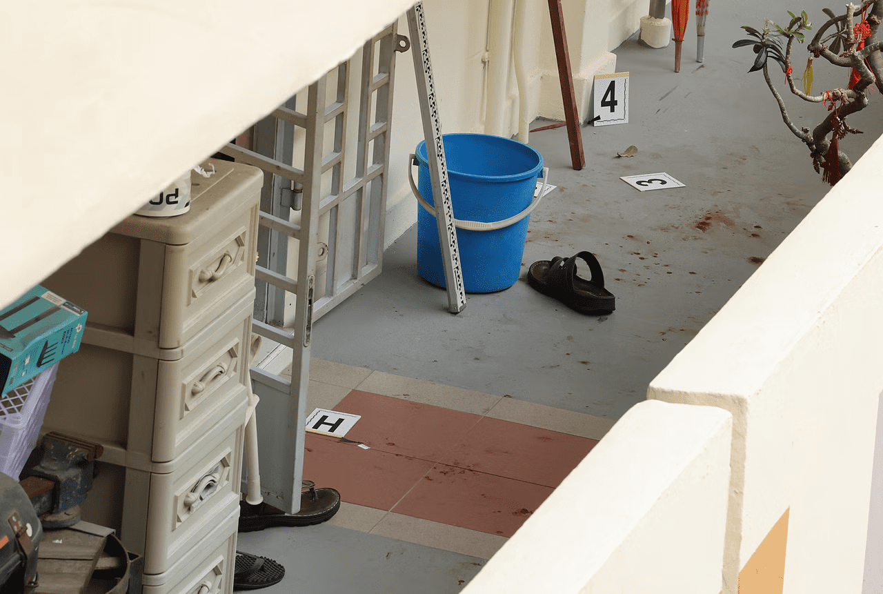 Blood stains at SG flat