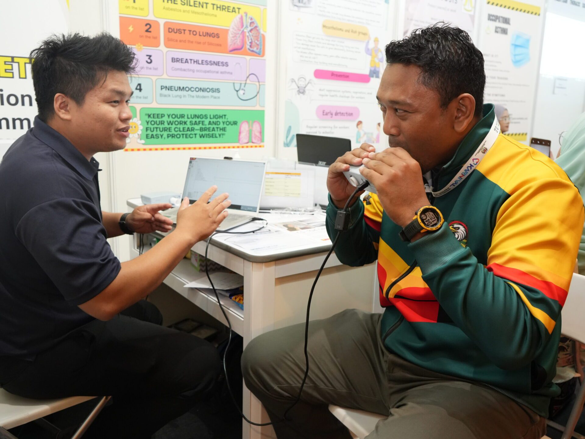 Booths related to occupational health services