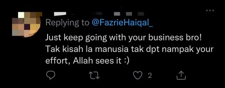 "If They're Happy, So Am I"  — M'sian Man Explains Why He Sells Nasi Lemak For RM1 Only comment 2