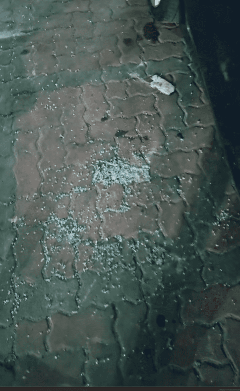 BMW window gets completely shattered