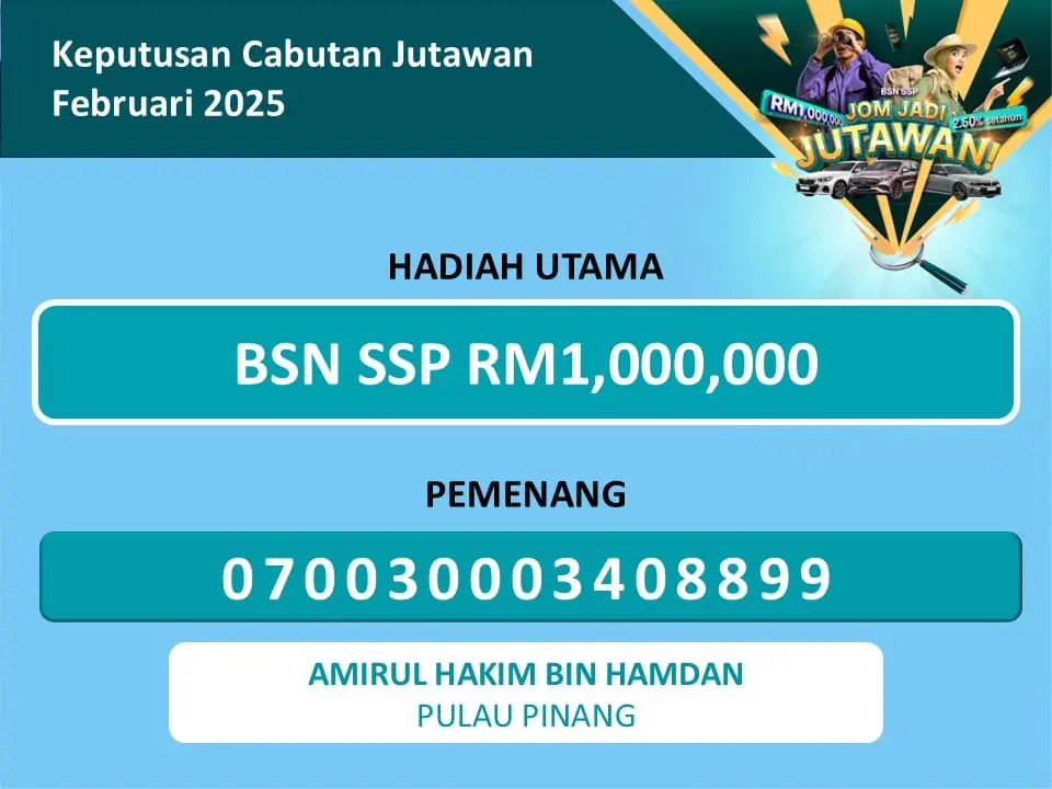 BSN RM1mil Winner