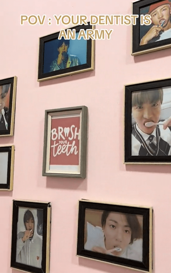 BTS brushing decoration