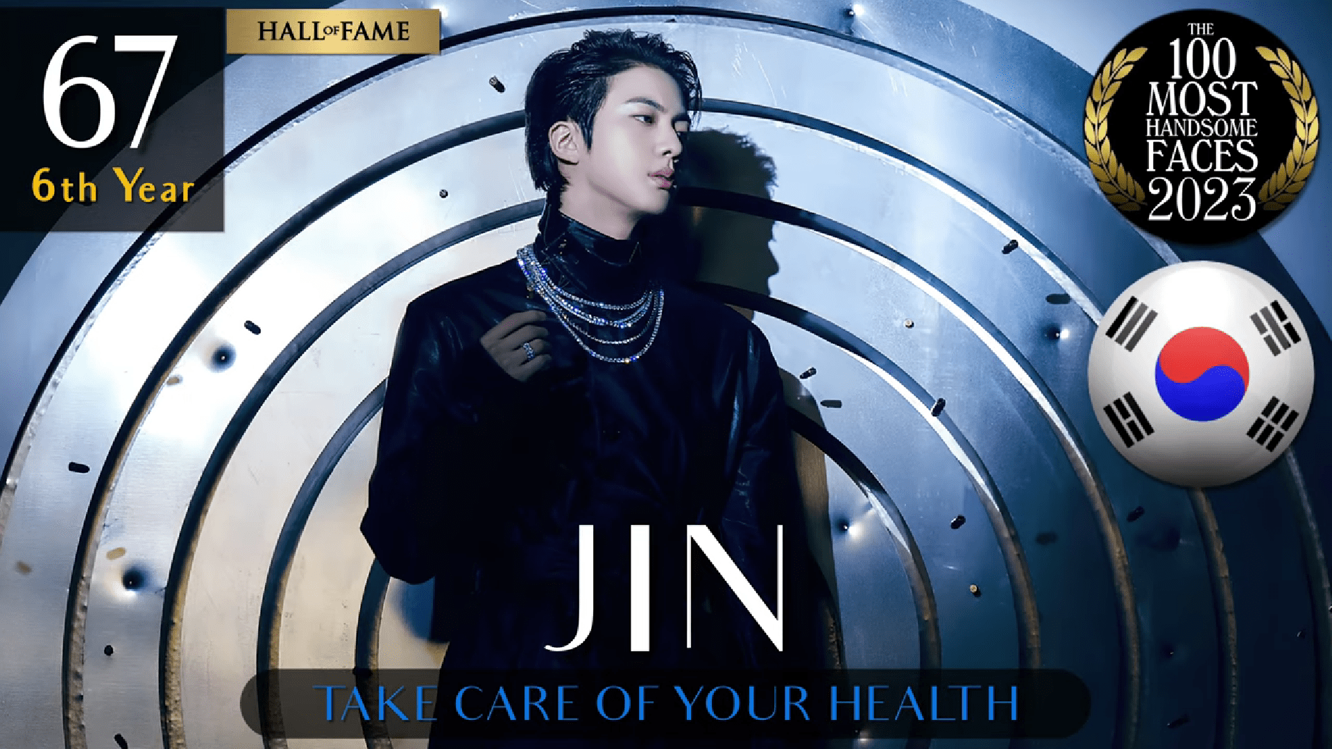 BTS' s Jin ranked 62 in the '100 Most Handsome Faces List' 