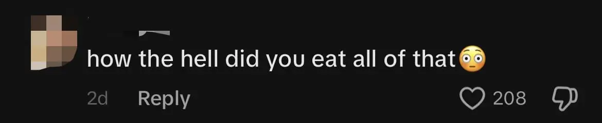 SG TikToker Devours 8kg Of Biryani Within 58 Mins, Shocking Netizens comment 1