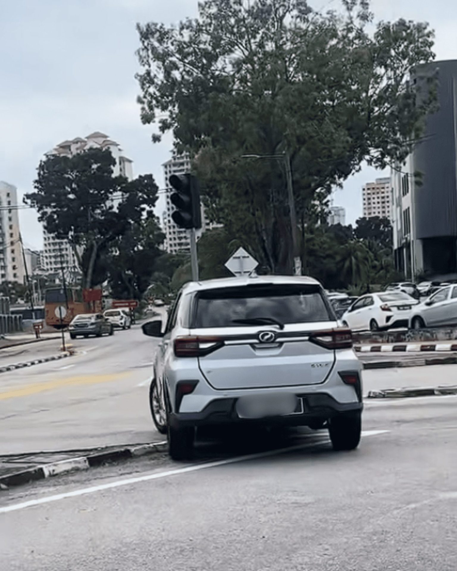 car against traffic