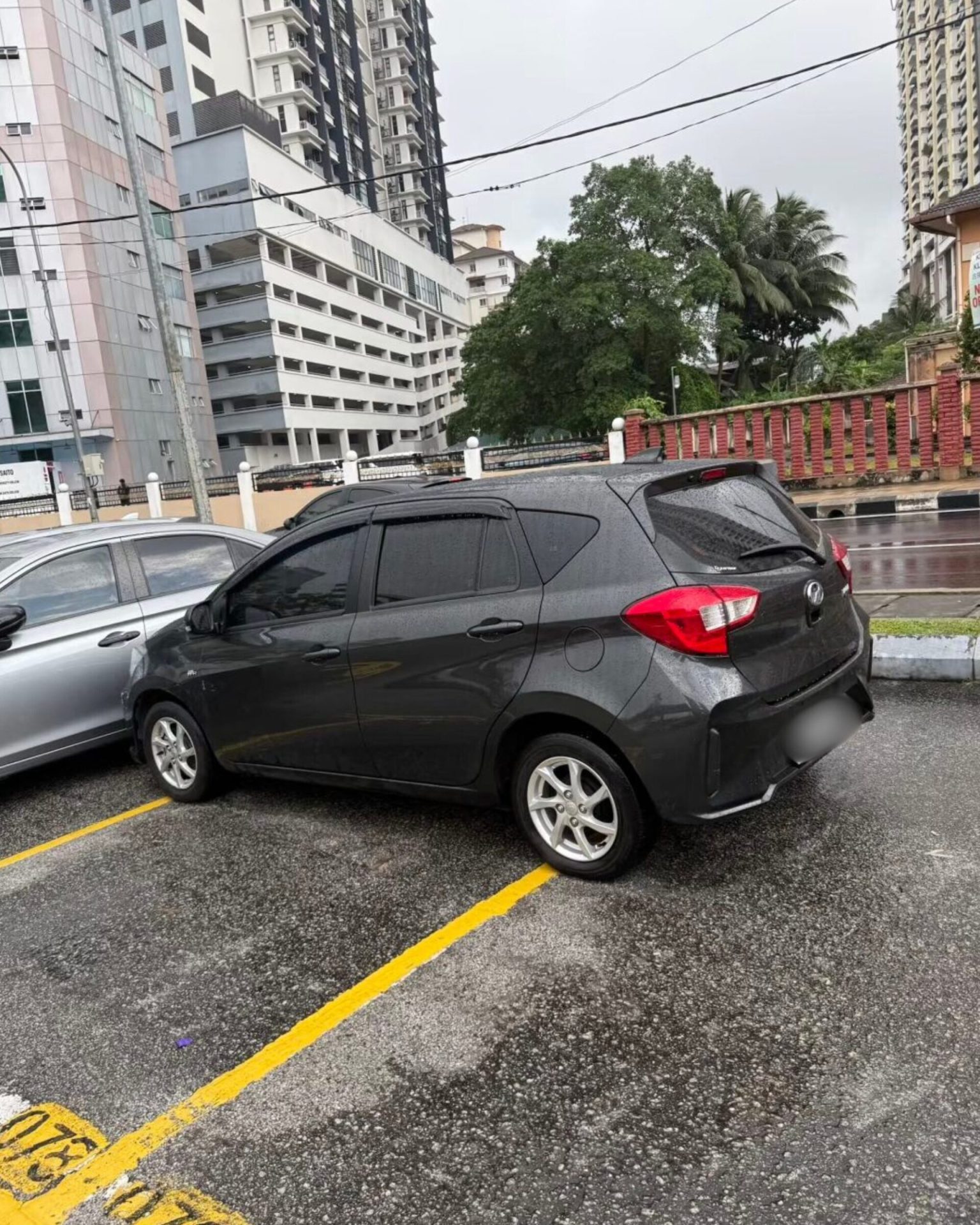Car blocking parking