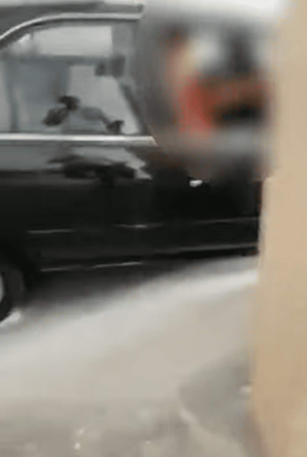 Car Left Half Hanging In A KL Car Park As Driver Step On Accelerator By Mistake 01