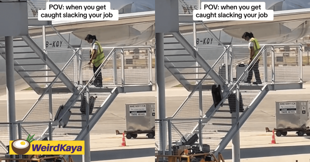 Cathay Pacific Staff Caught On Video Throwing Luggage Down The Stairs