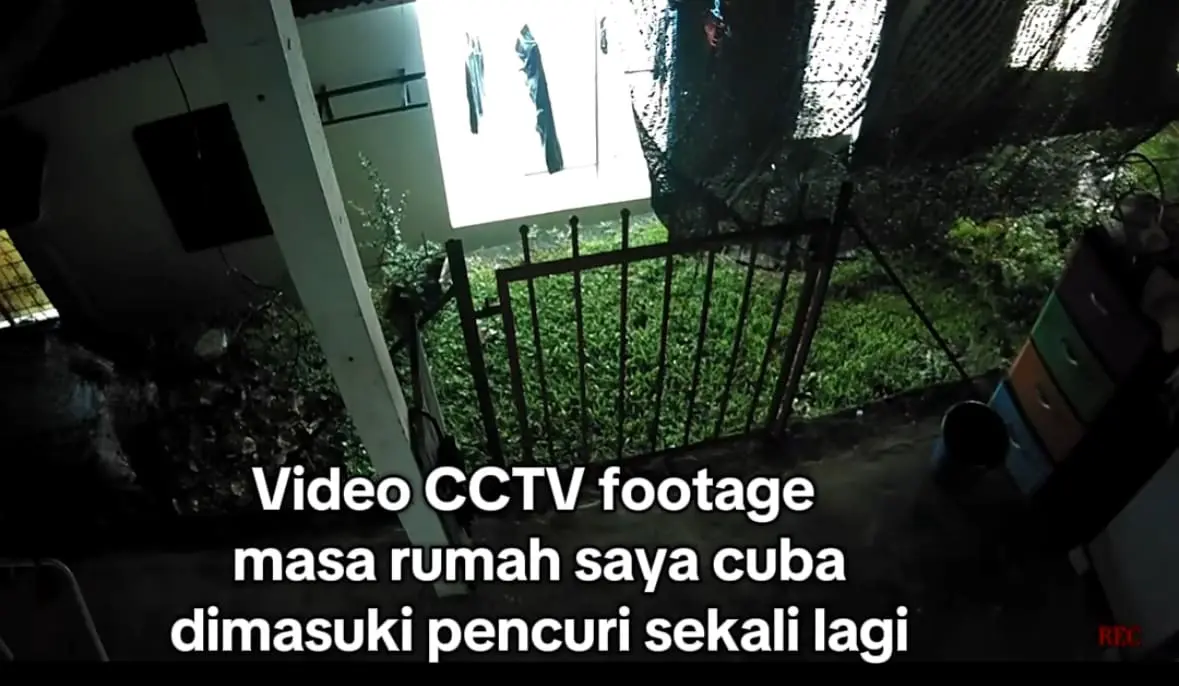 CCTV Captures Intruder Sneaking Into Home Before Motion Light Scares Him Off