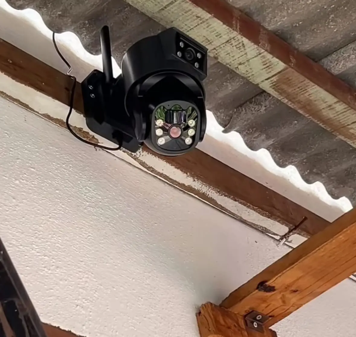 CCTV Captures Intruder Sneaking Into Home Before Motion Light Scares Him Off