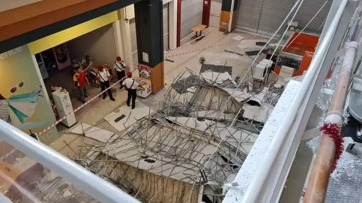 Ceiling Collapses At Cheras Shopping Mall 3
