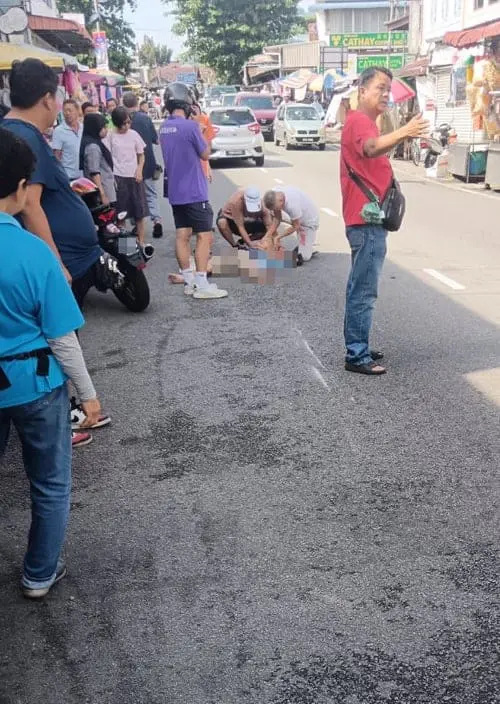 Chen's mother killed after getting knocked down by motorcyclist