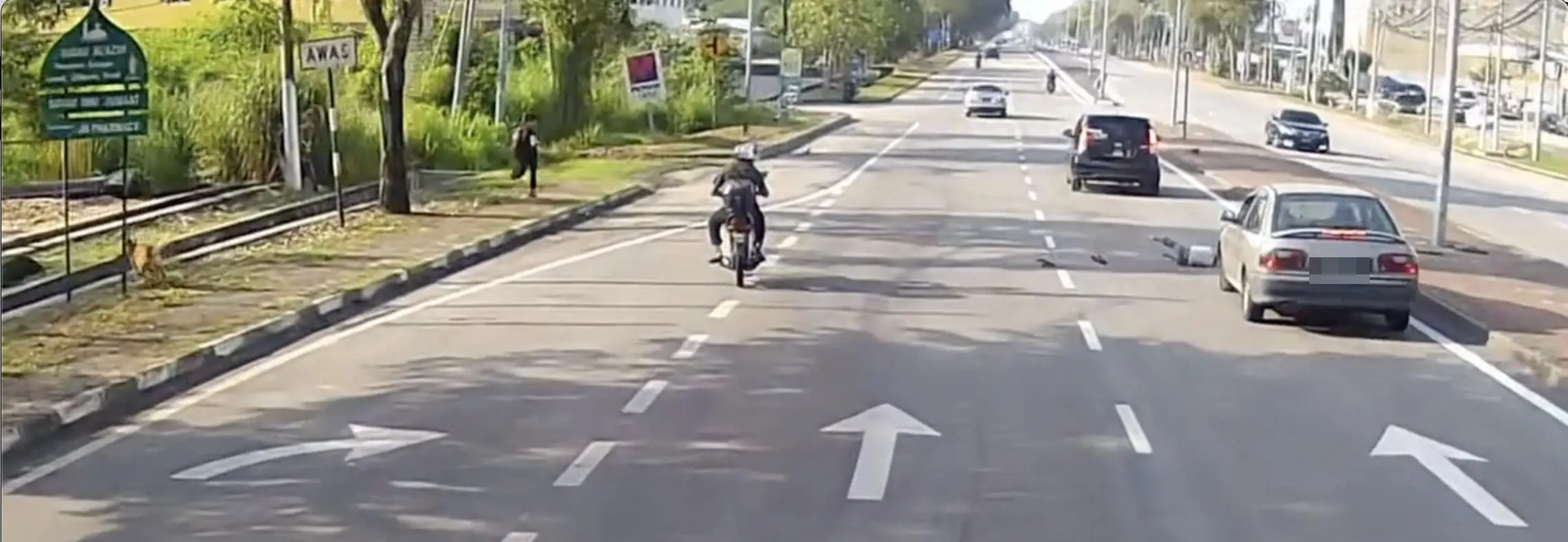 Child almost get crushed by car