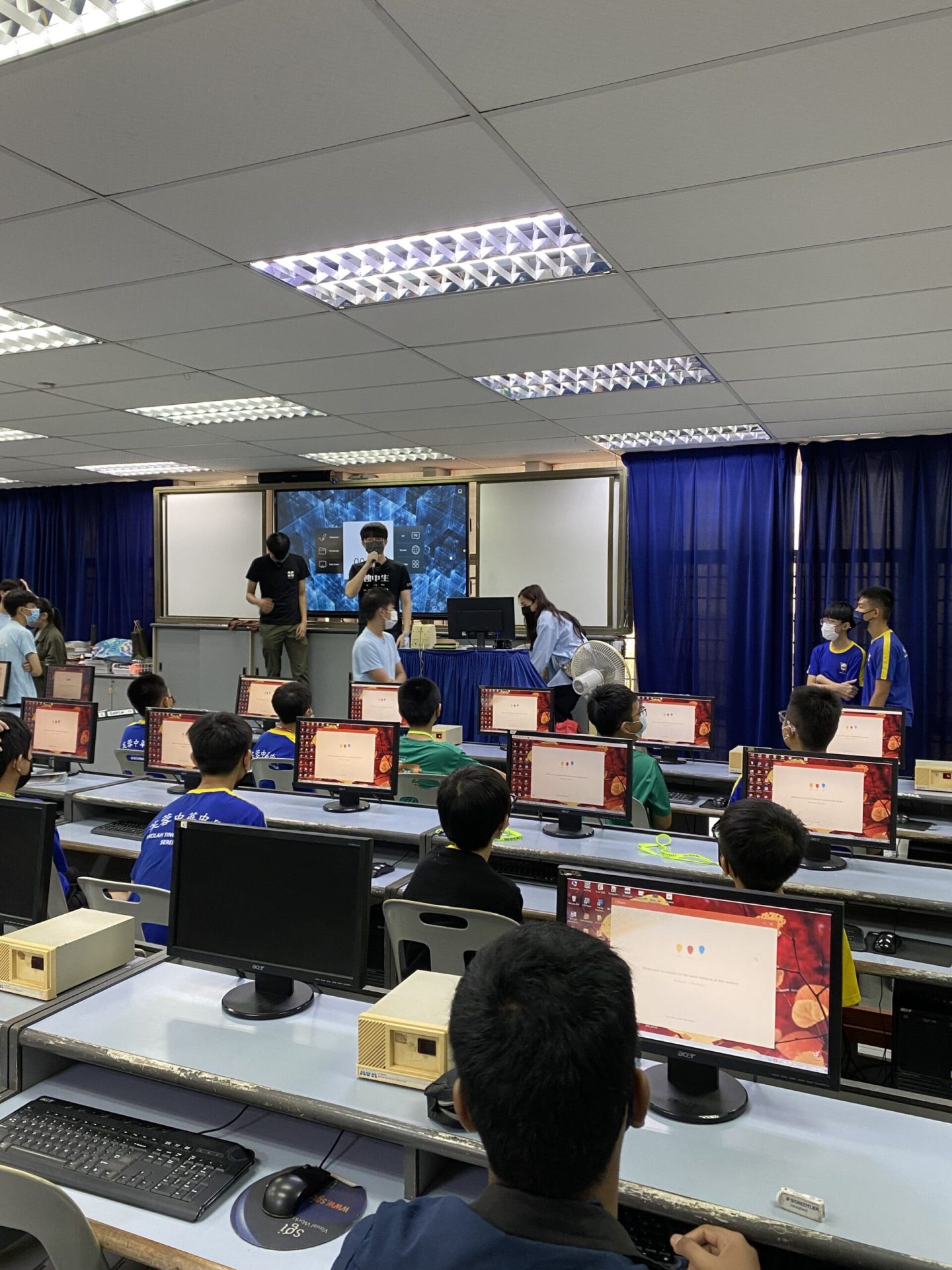 Computer lab at a school in Malaysia