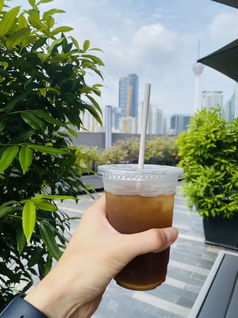 Coffee served at Eden Cafe