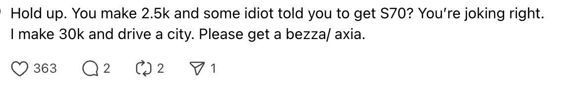 Comment 01_Proton S70 for RM2,500 salary 01