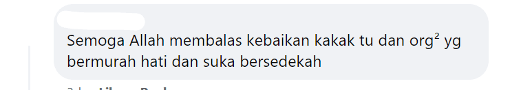 Comment God bless the kakak