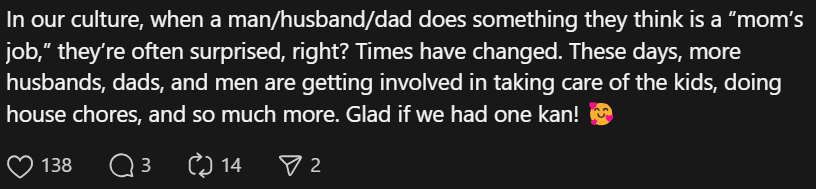 Comment on Nurse comment on husband bring baby to check up (1)