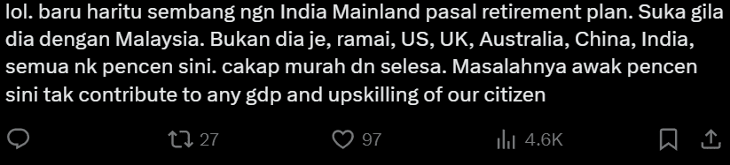 Comment on retiring in Malaysia (2)