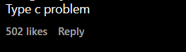 Comment Type C problem
