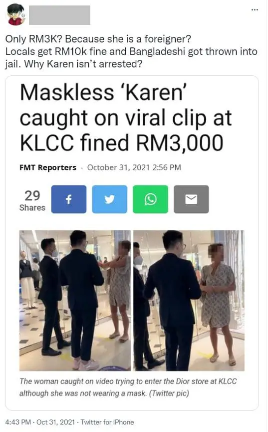 Neitziens baffled by the RM 3k fine instead of RM10k