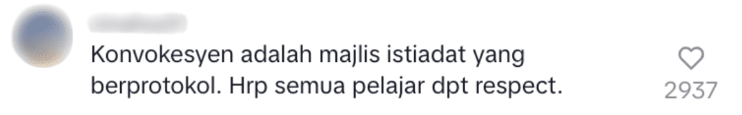 Convocation has protocols to respect