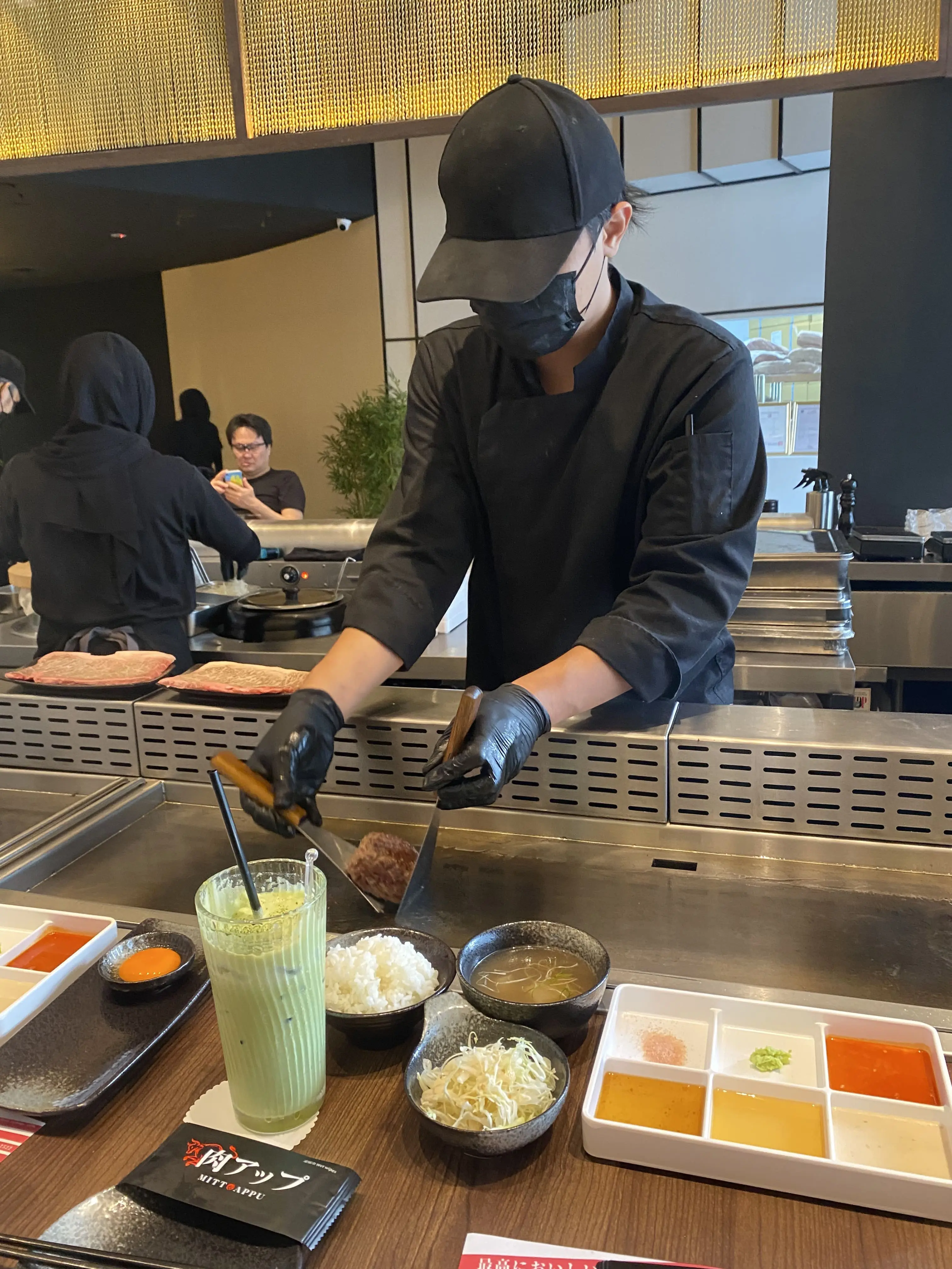 Cooking infront of guest