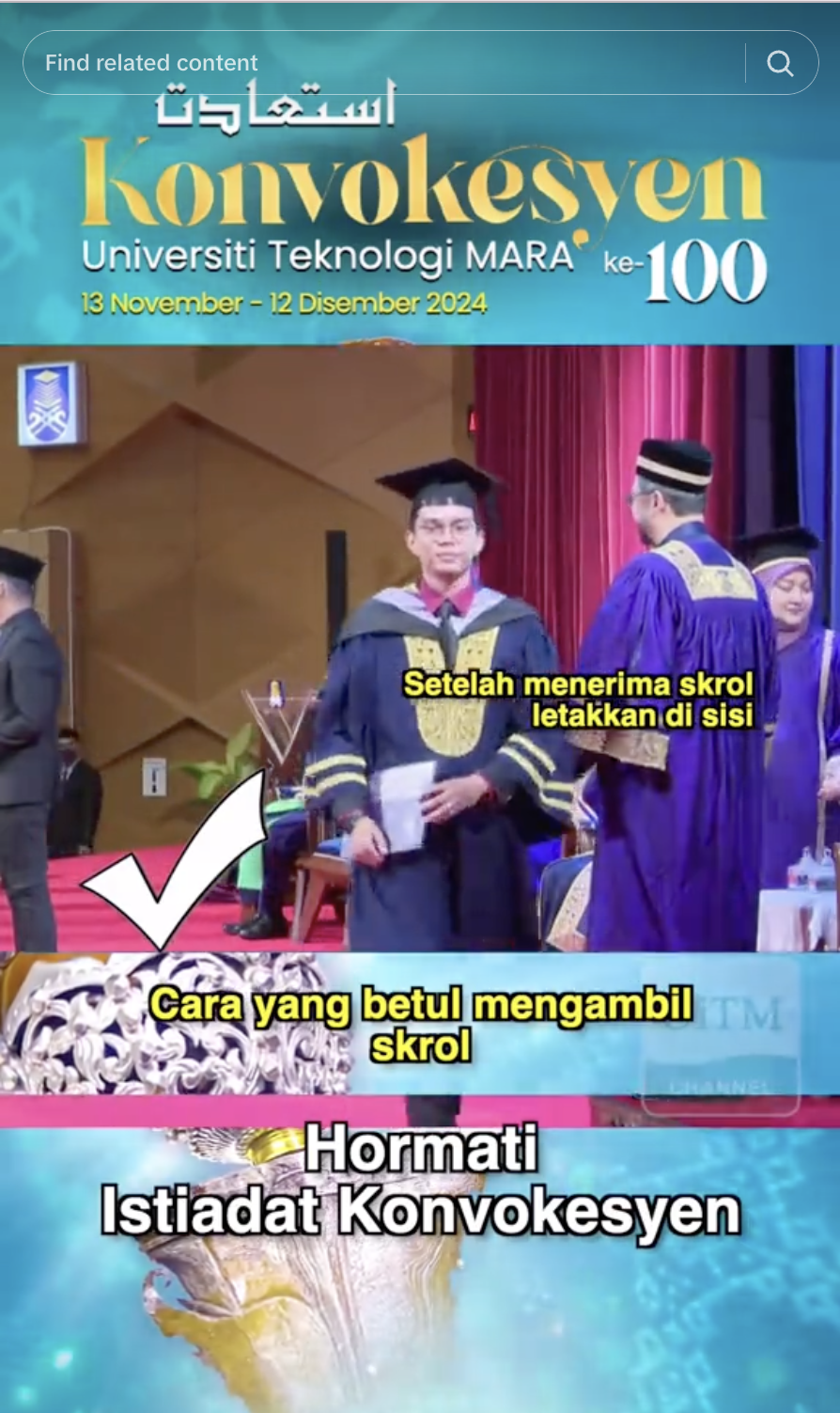 Correct gesture after getting the scroll