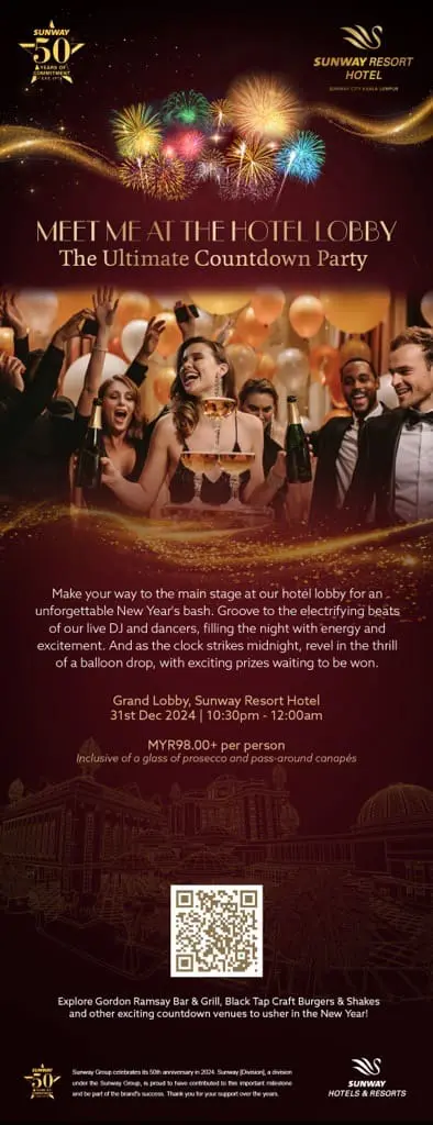 COUNTDOWN PARTY SUNWAY LOBBY