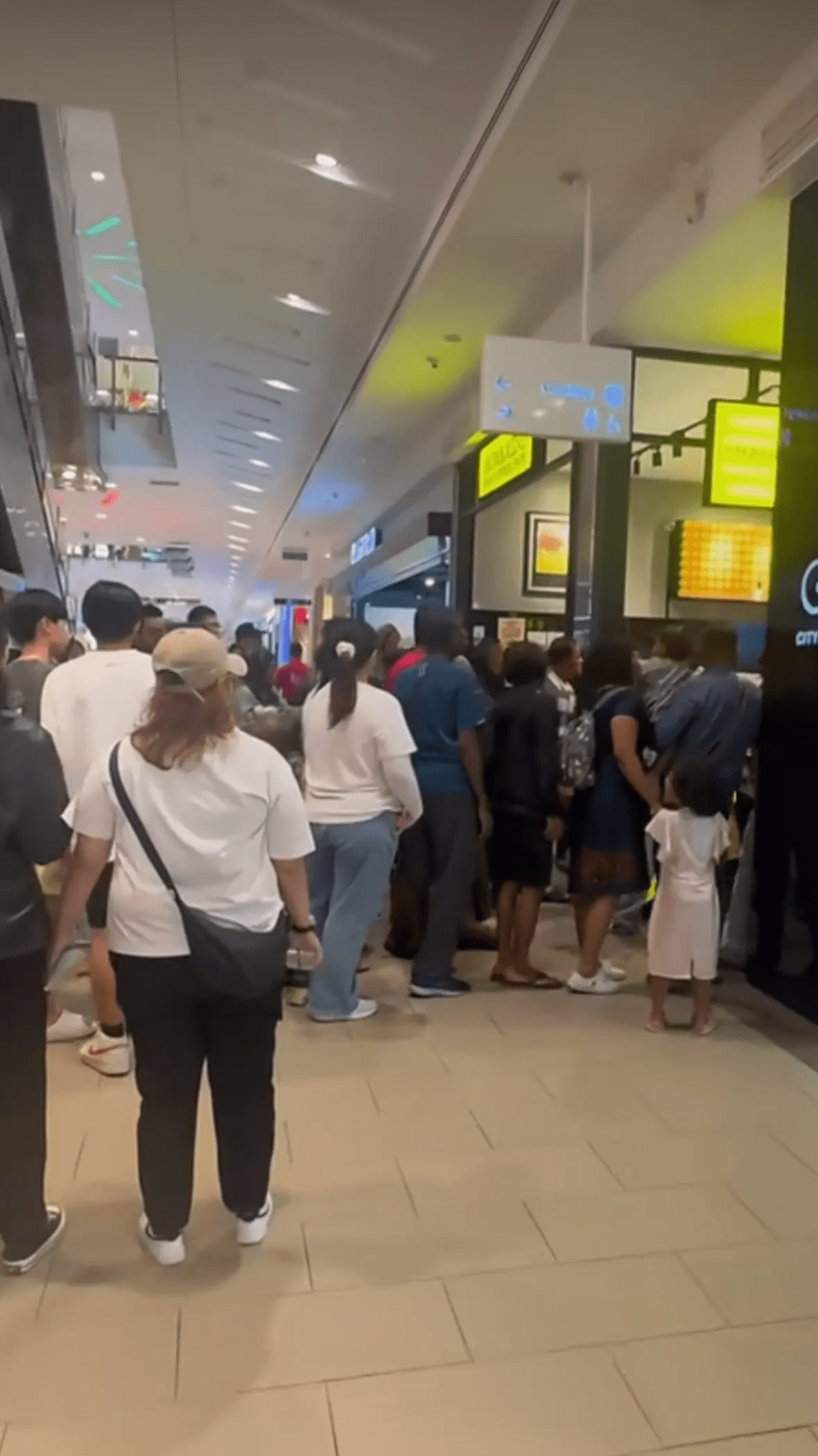 Customers fleeing during Setia City Mall shooting