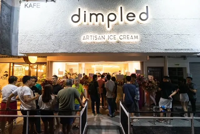 Customers gather outside DImpled