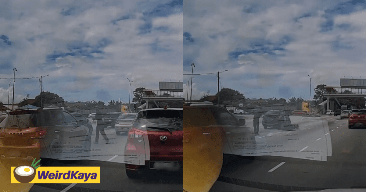 Dashcam Captures Vendor Getting Knocked Down While Crossing Road To Sell Pickled Mangoes