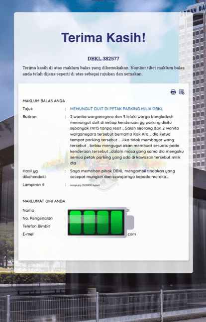 M'sian woman lodges report with DBKL