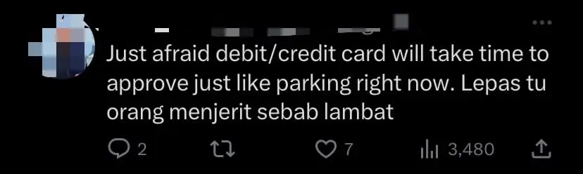 Comment - M'sians Set To Use Debit And Credit Card For Toll Payment This September