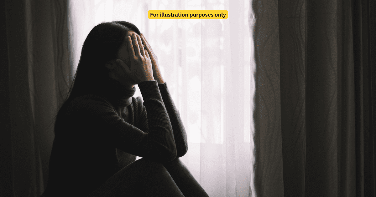 depressed looking woman