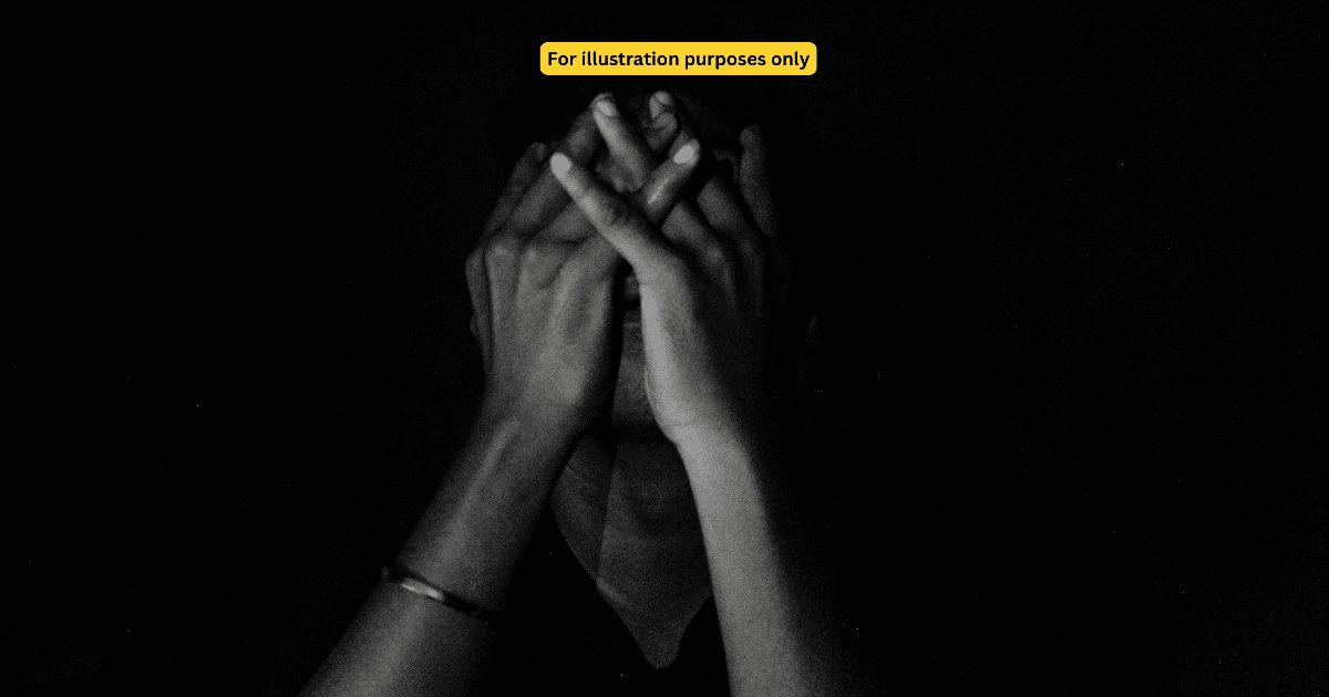 depression illustrated in bw