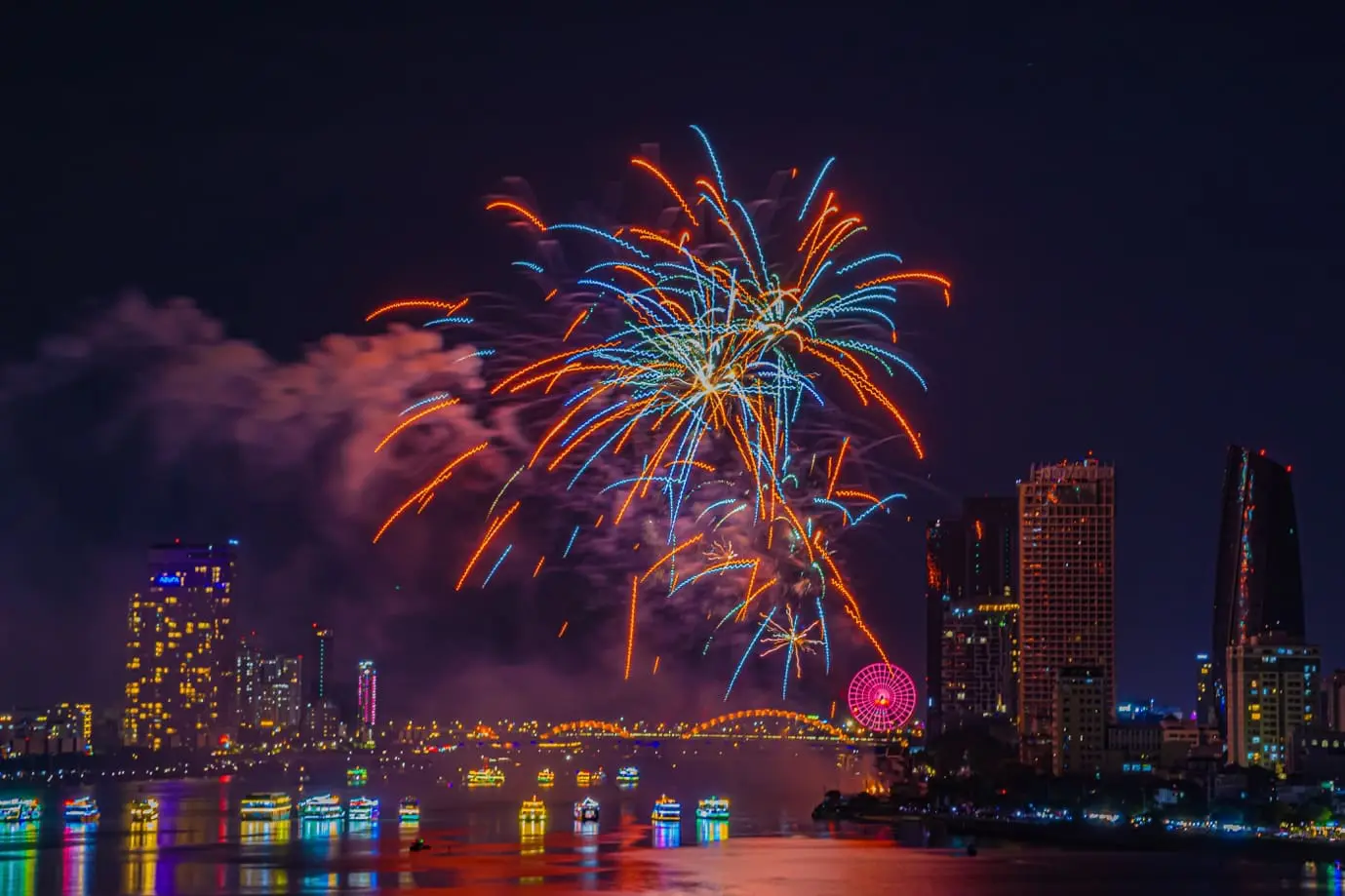 Danang city fireworks