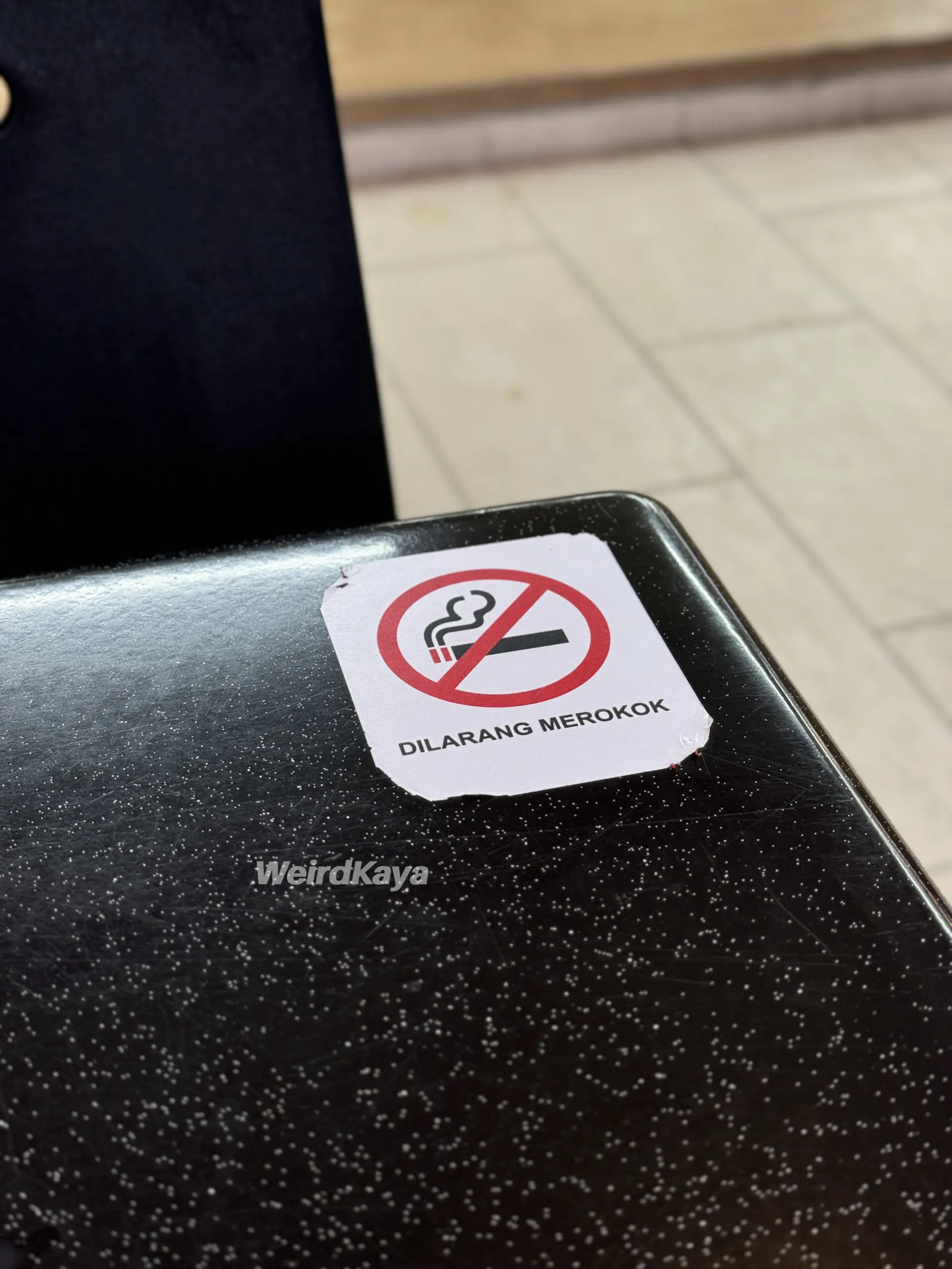 dilarang merokok mamak