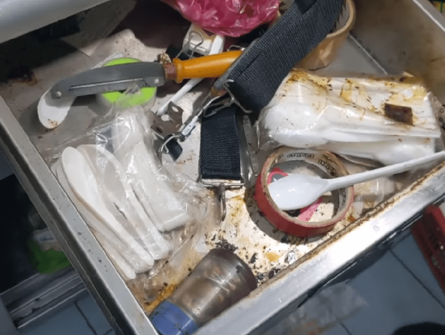 dirty storage at penang nasi kandar restaurant