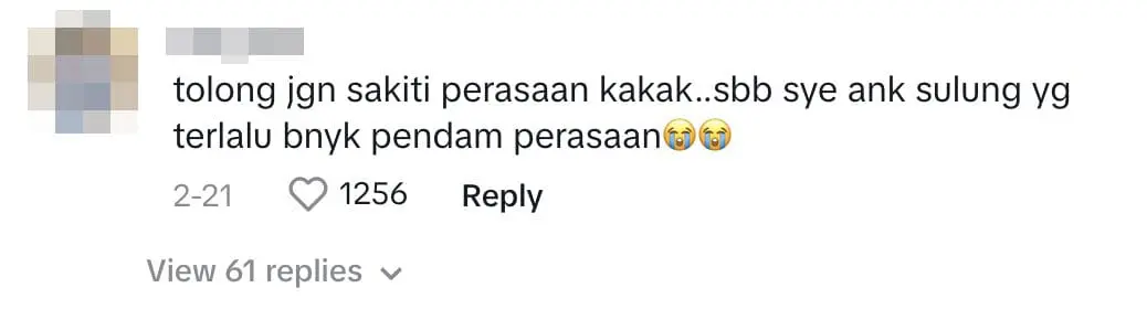 don't hurt the feelings of your eldest sister